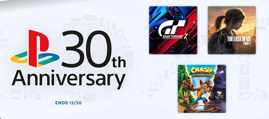 Célébrez les 30 ans de PlayStation avec une vente anniversaire exceptionnelle de Sony !